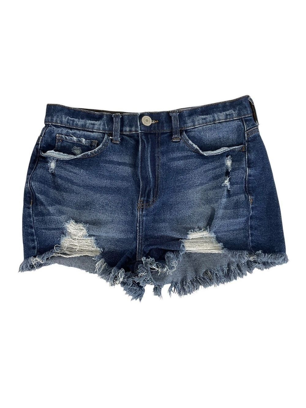 SO Vintage Stretch Curvy Mom Short Size 9/29W High Rise Distressed Shorts